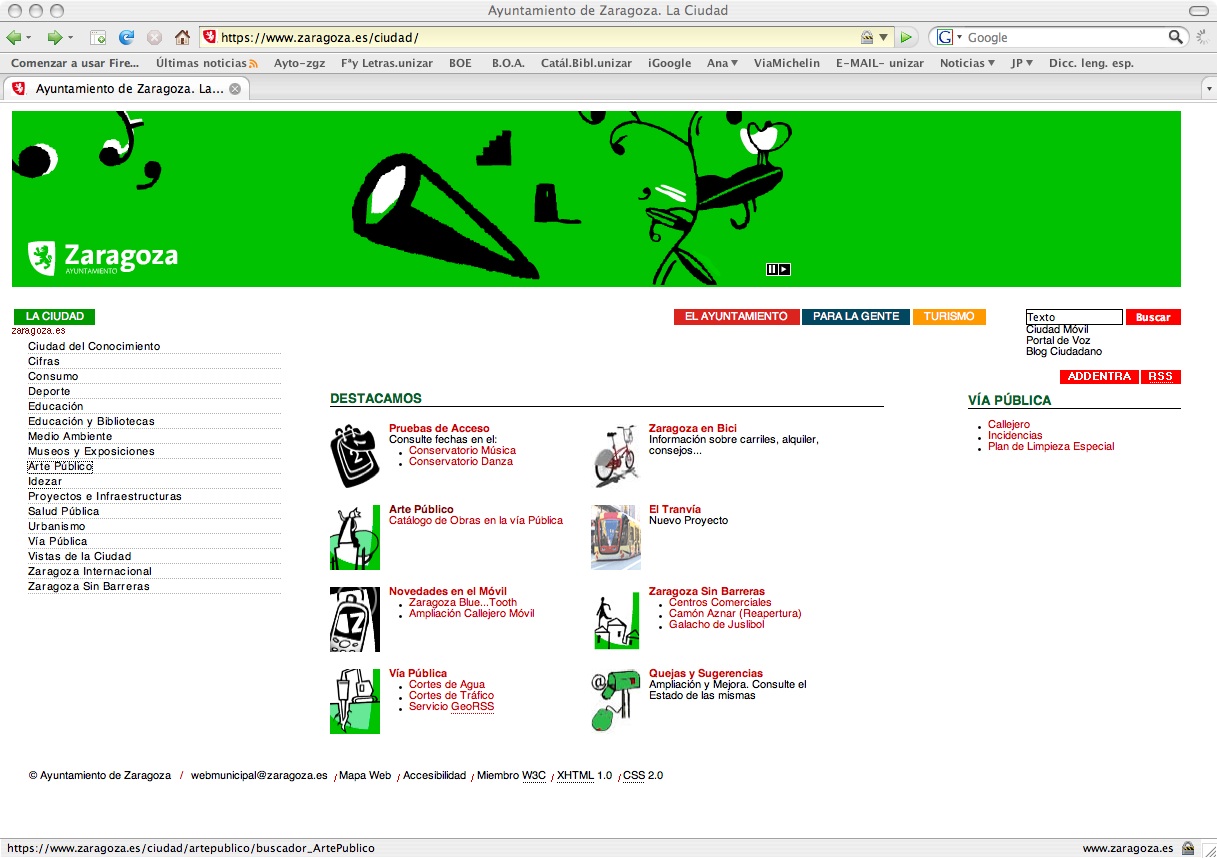 Lee más sobre el artículo Se ha presentado el catálogo on-line de arte público en la página web del Ayuntamiento de Zaragoza