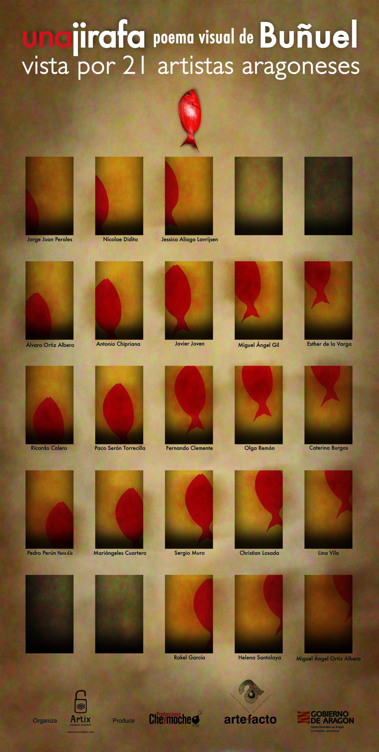 Lee más sobre el artículo Una jirafa, poema visual de Luis Buñuel visto por 21 artistas aragoneses