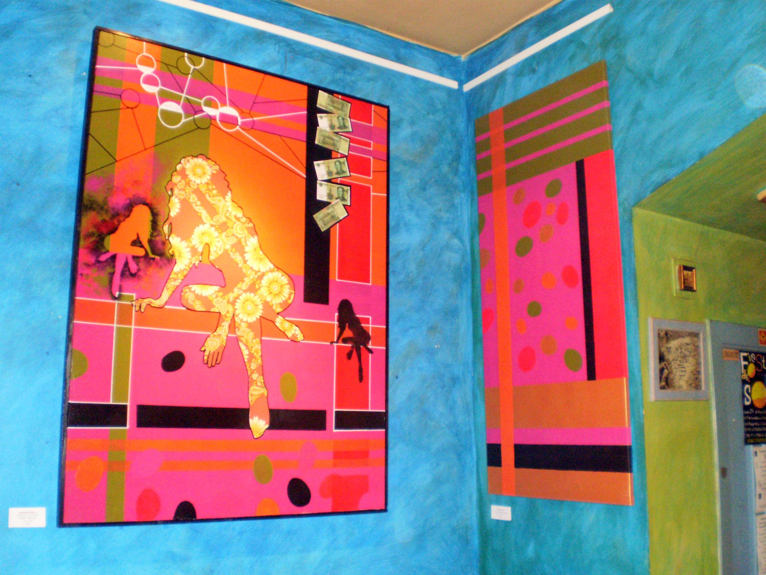 Lee más sobre el artículo Cuadros de José Luis Lomillos en La Topera, Zaragoza