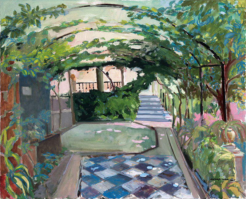 Lee más sobre el artículo Los paisajes de Fernando Alvira en el palacio de Montemuzo, Zaragoza