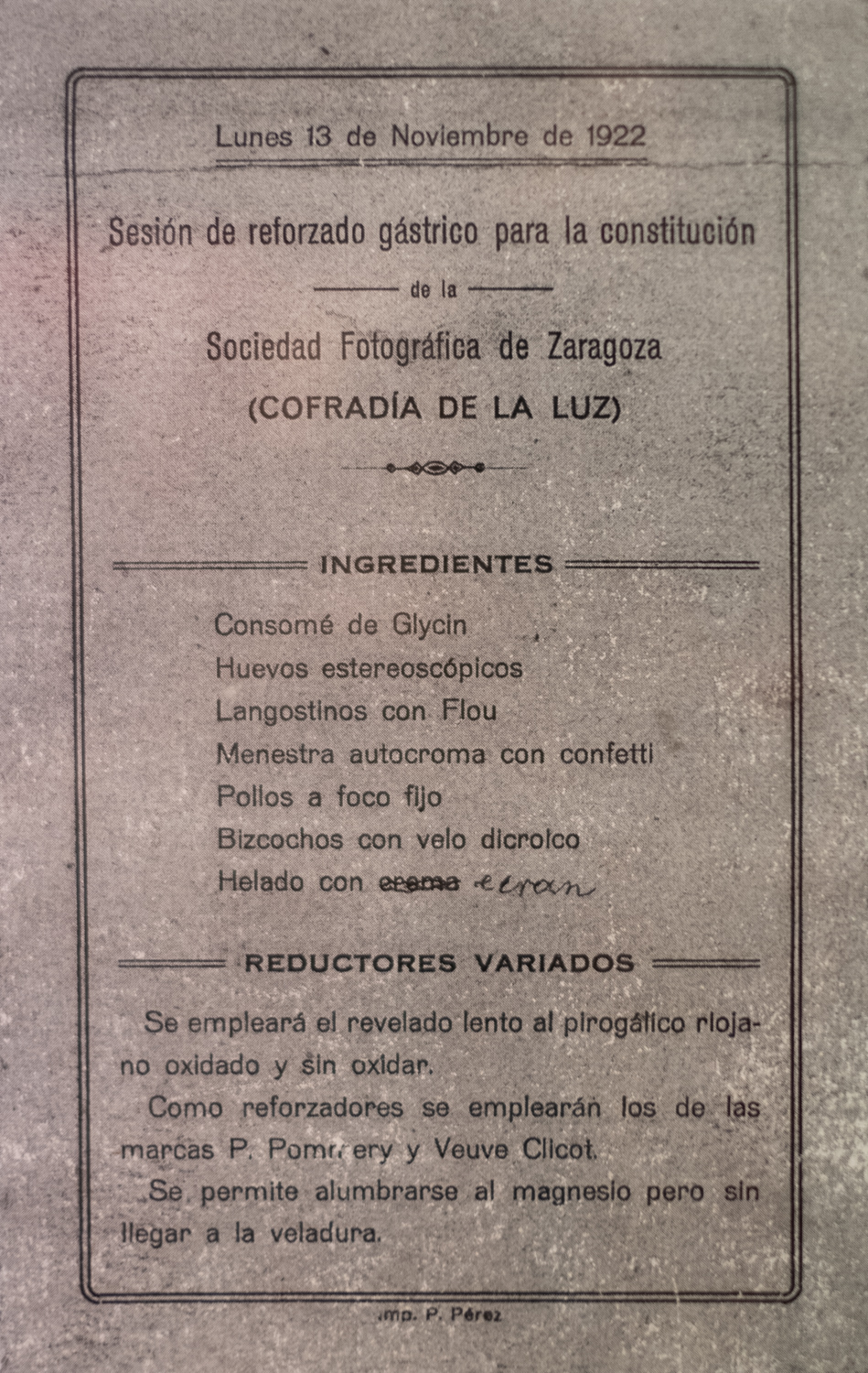 Lee más sobre el artículo La Cofradía de la Luz (Cien años de la Real Sociedad Fotográfica de Zaragoza)